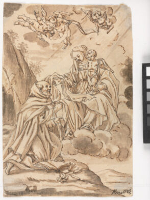 St. Dominic Worshipping the Madonna and Child