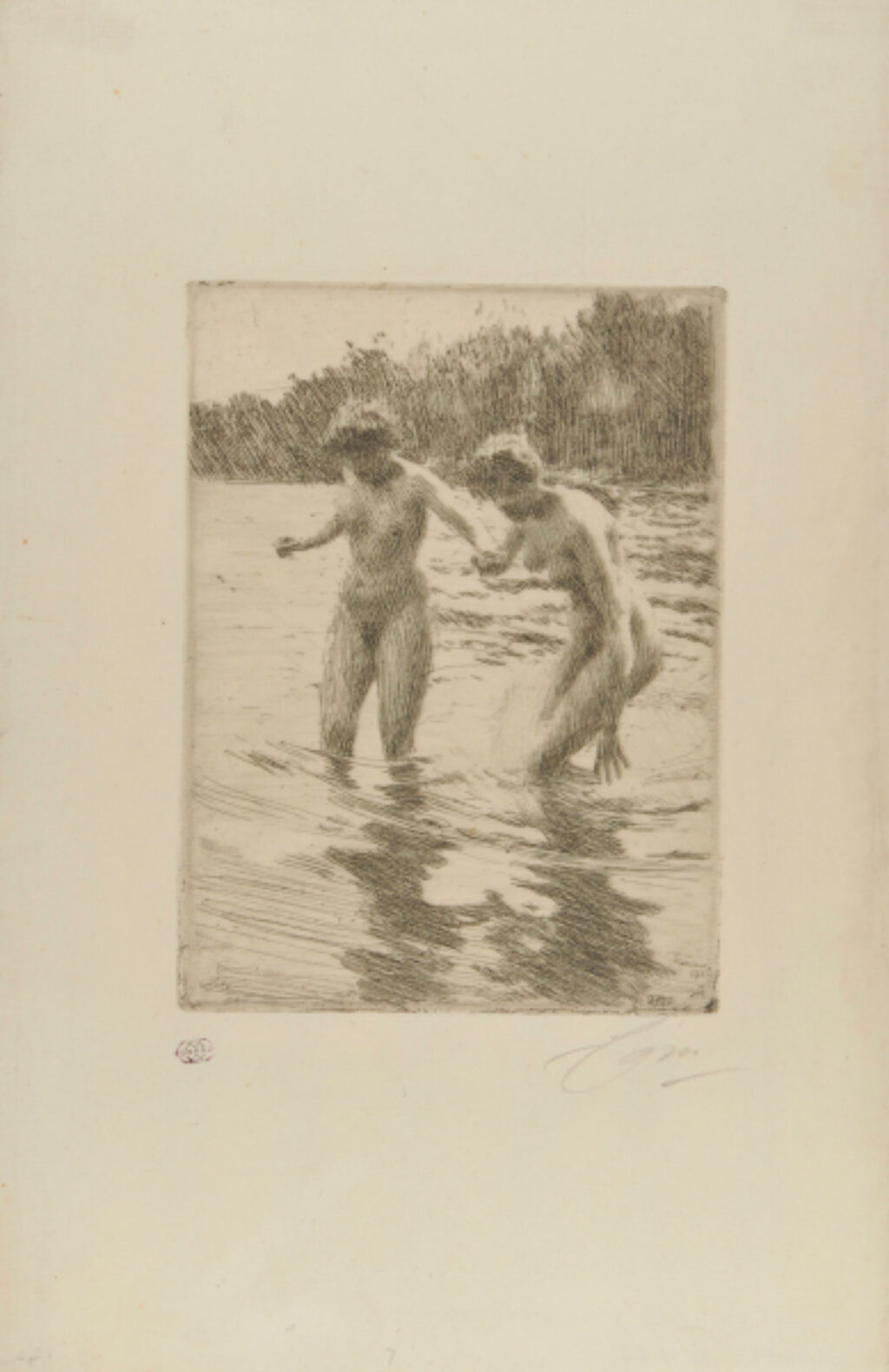 Two Bathers