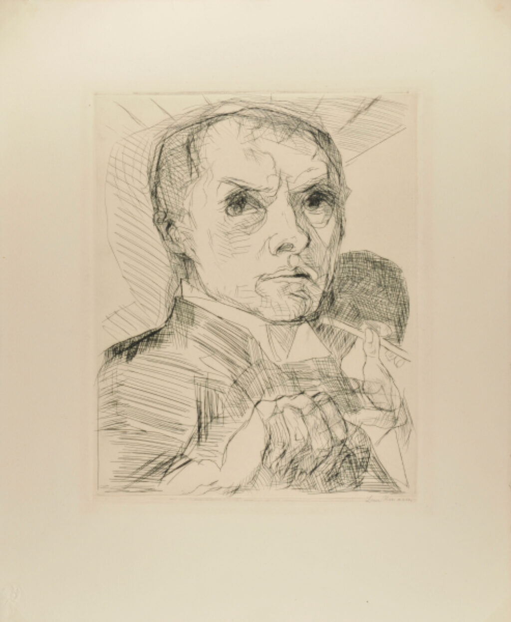 Self-Portrait with Stylus