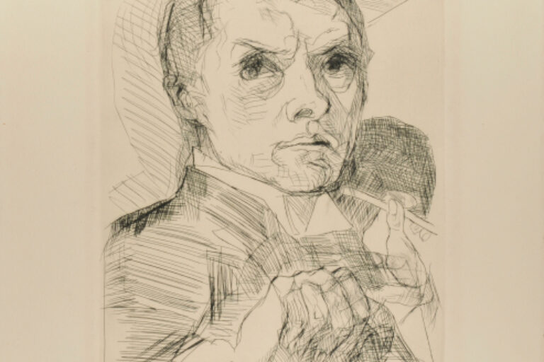 SELF-PORTRAIT WITH STYLUS