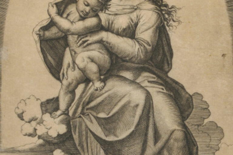Virgin and Child Seated on Clouds