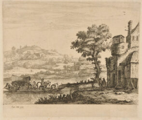 River Landscape with Ferry