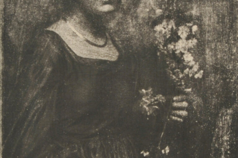 PORTRAIT OF A WOMAN WITH FLOWERS