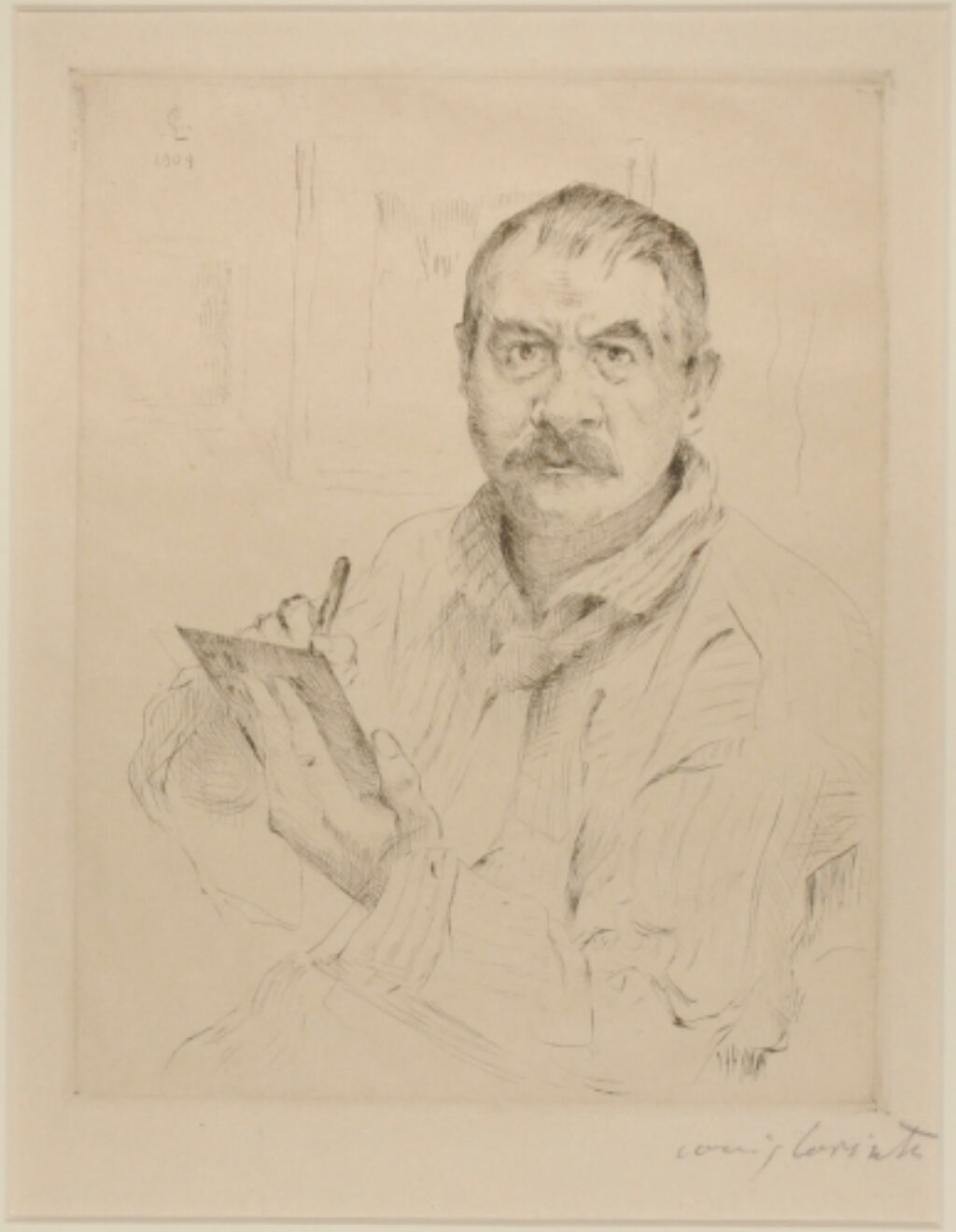 Self-Portrait, while Etching - Image 2