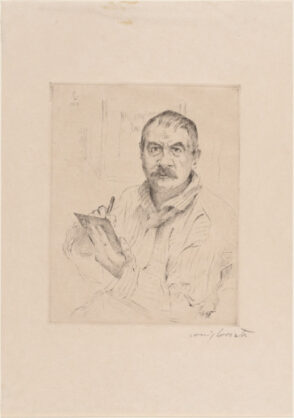 Self-Portrait, while Etching