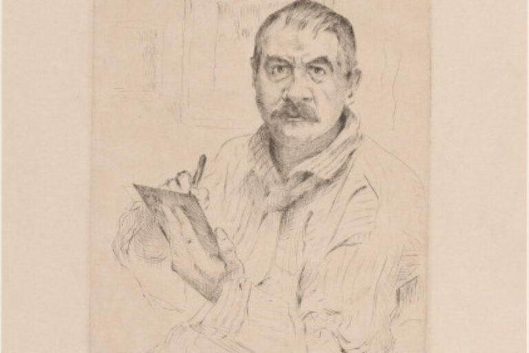 SELF-PORTRAIT, WHILE ETCHING