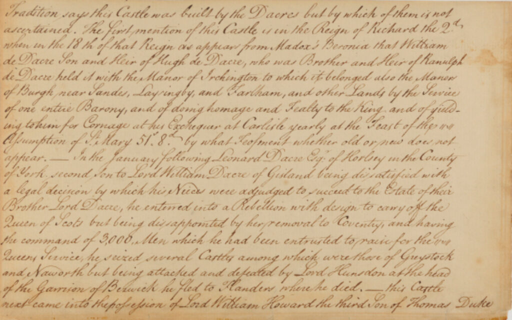 A View of Naworth Castle in Cumberland in 1772 - Image 2