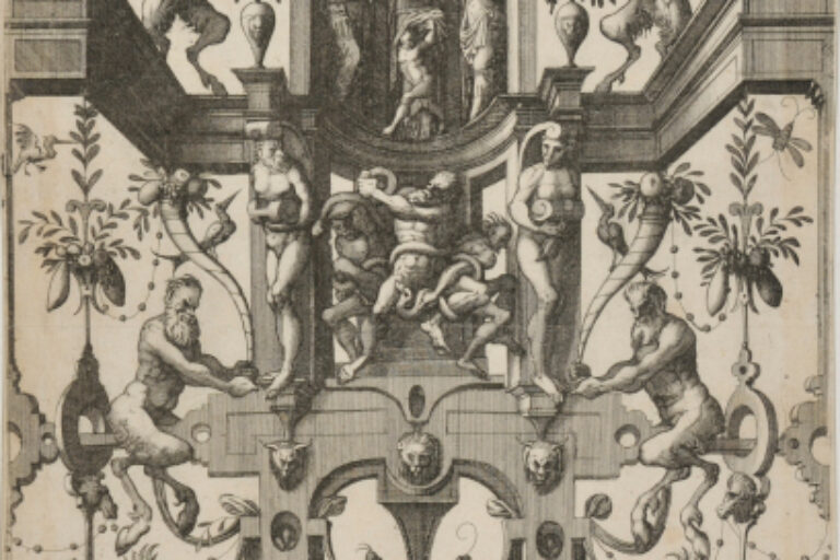 SURFACE DECORATION, GROTESQUE WITH STRAPWORK, INCLUDING DOUBLE WALL NICHE