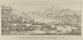 View of the Big Lees of Luc in the Dauphine
