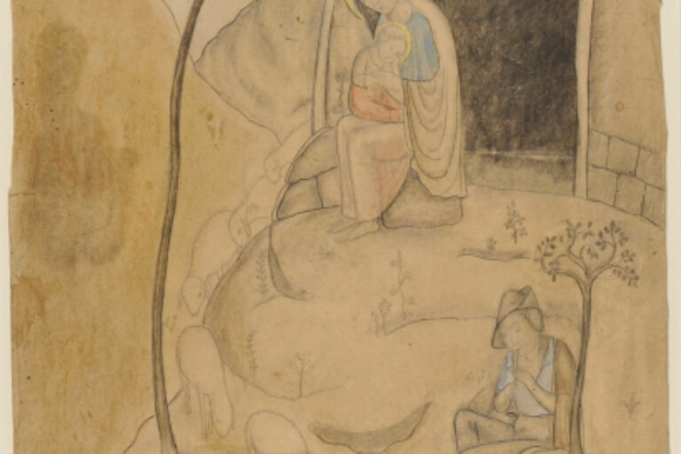 MADONNA AND CHILD IN A LANDSCAPE WITH A SHEPHERD