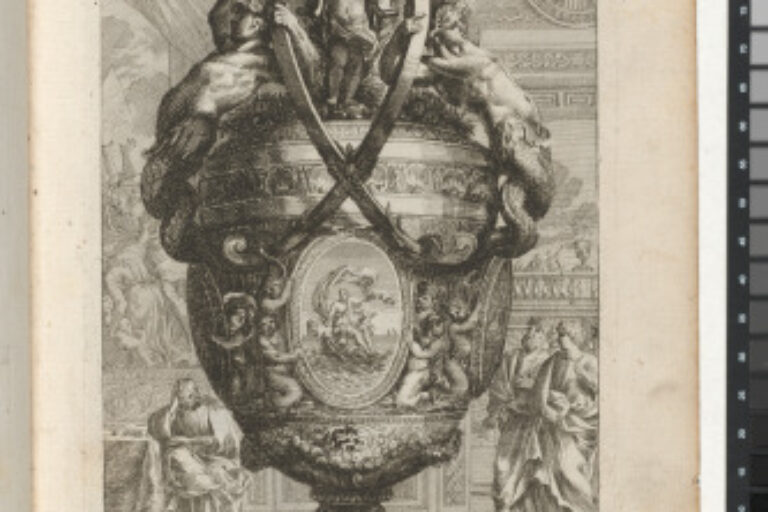 LARGE VASE WITH AN OVAL PICTURE OF APHRODITE
