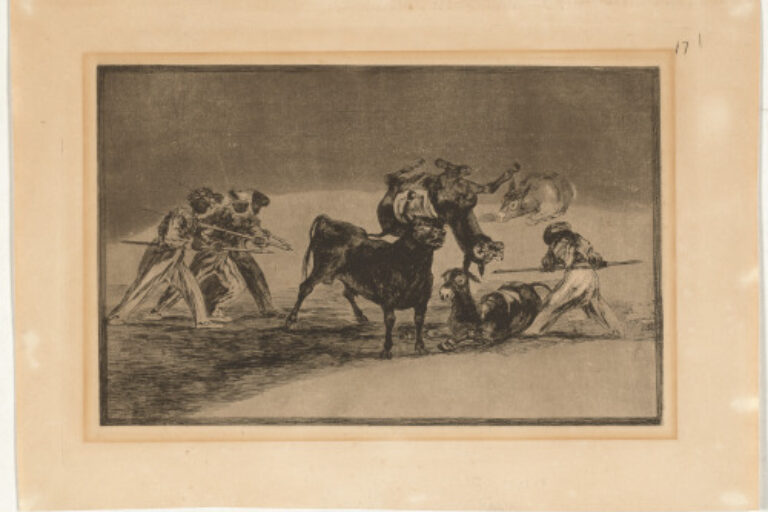 PALENQUE DE LOS MOROS HECHO CON BURROS PARA DEFENDERSE DEL TORO EMBOLADO (THE MOORS USE DONKEYS AS A BARRIER TO DEFEND THEMSELVES AGAINST THE BULL WHOSE HORNS HAVE BEEN TIPPED WITH BALLS)