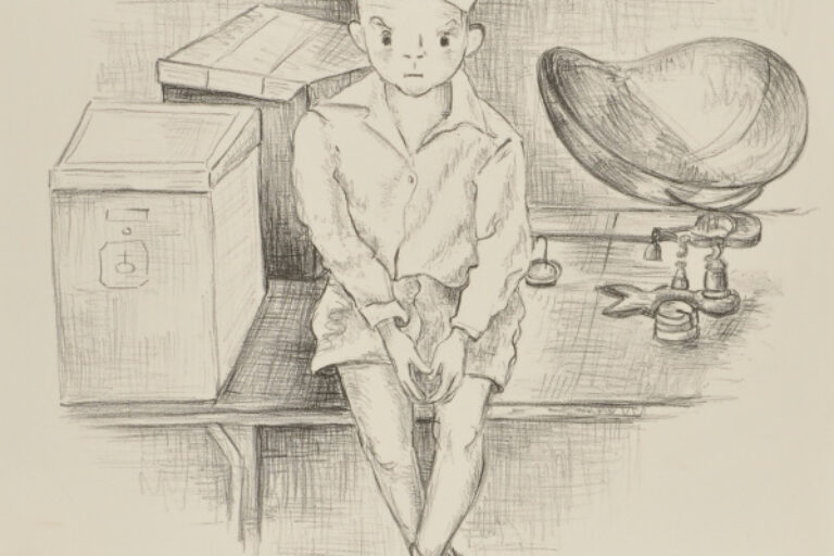 Boy in a Grocery Store