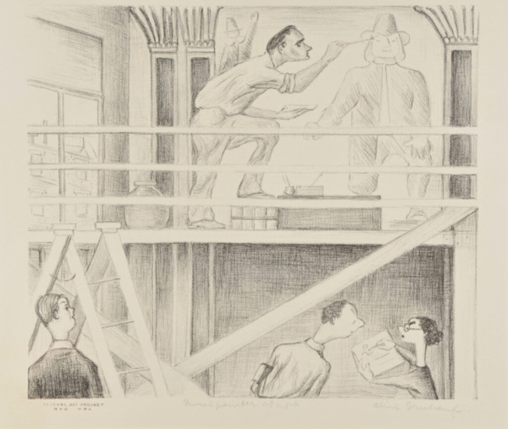 Mural Painter at Work - Image 2