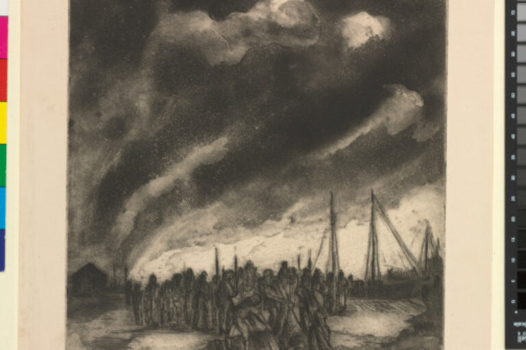 Storm Over Fishing Village