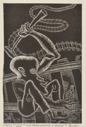 John Henry Building a Railroad