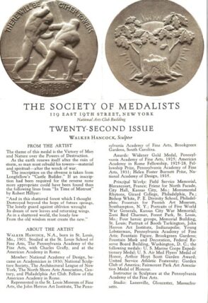 “Victory of Man and Nature Over the Powers of Destruction” Medal