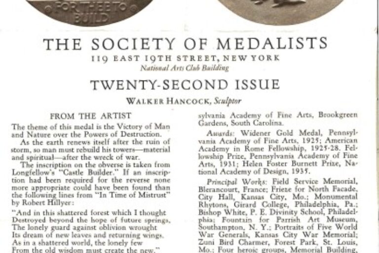 "VICTORY OF MAN AND NATURE OVER THE POWERS OF DESTRUCTION" MEDAL