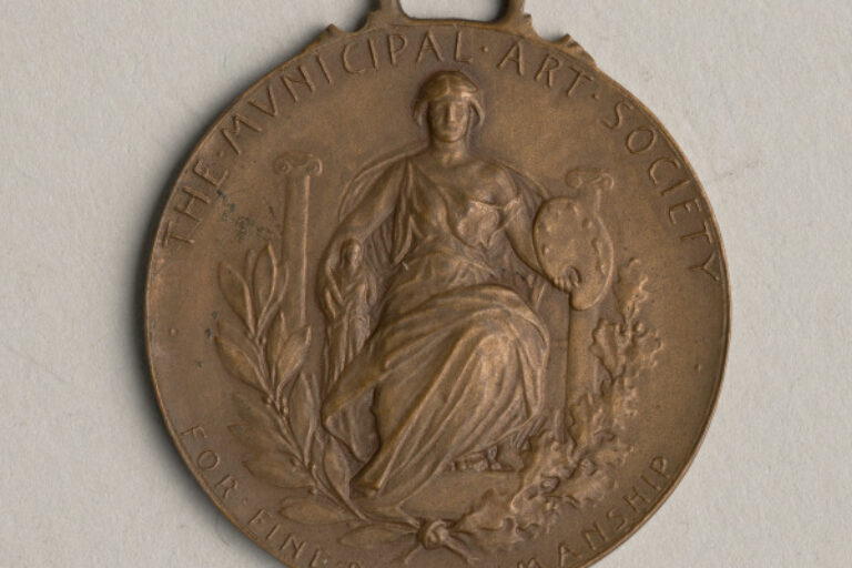 "THE MUNICIPAL ART SOCIETY FOR FINE DRAFTSMANSHIP" MEDAL