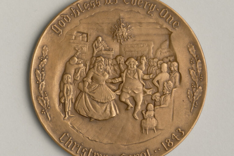 "FEZZIWIG'S BALL FROM 'A CHRISTMAS CAROL' BY CHARLES DICKENS" MEDAL