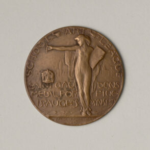 “School Art League, Saint Gaudens for Fine Draftsmanship” Medal