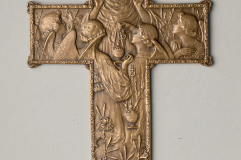 "CROSS WITH MADONNA AND LILIES" MEDAL