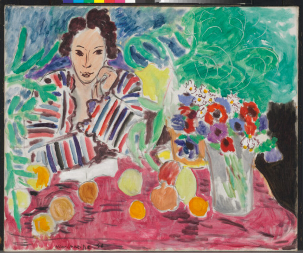 Striped Robe, Fruit, and Anemones - Image 2