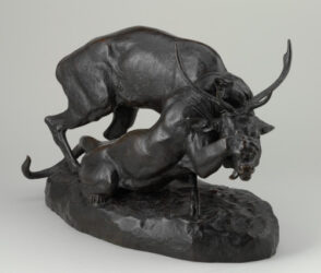 Panther Seizing a Stag