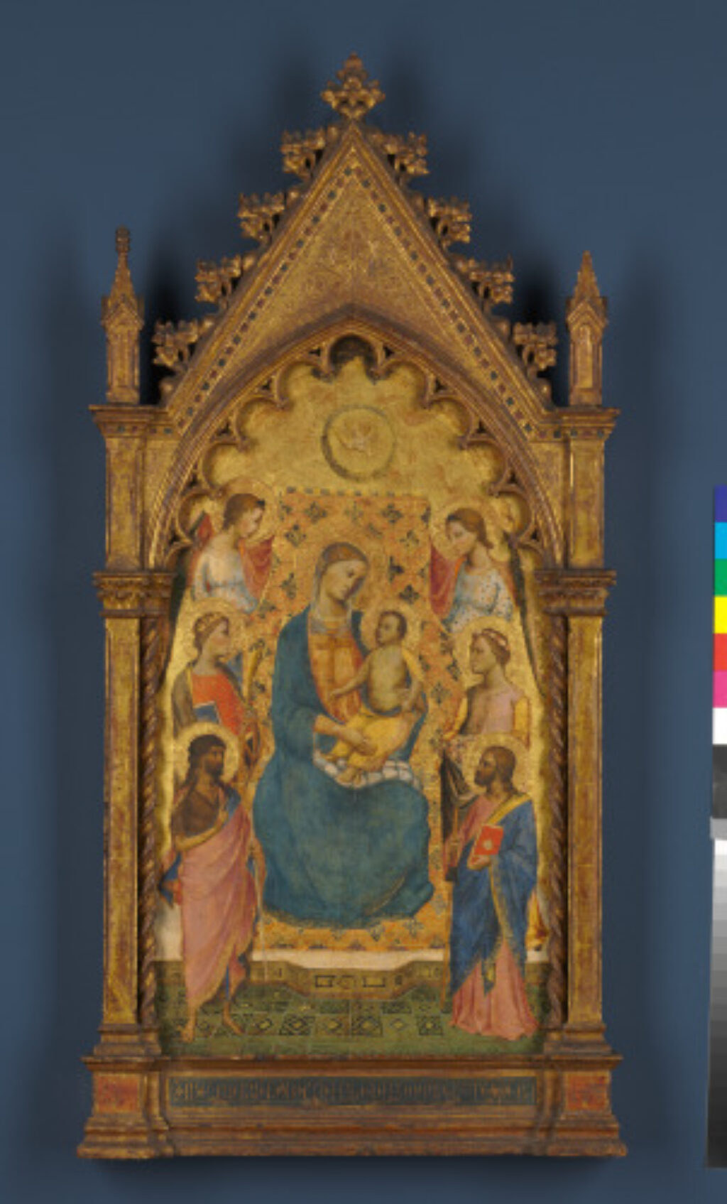 Madonna and Child Enthroned with Two Angels and Four Saints - Image 1
