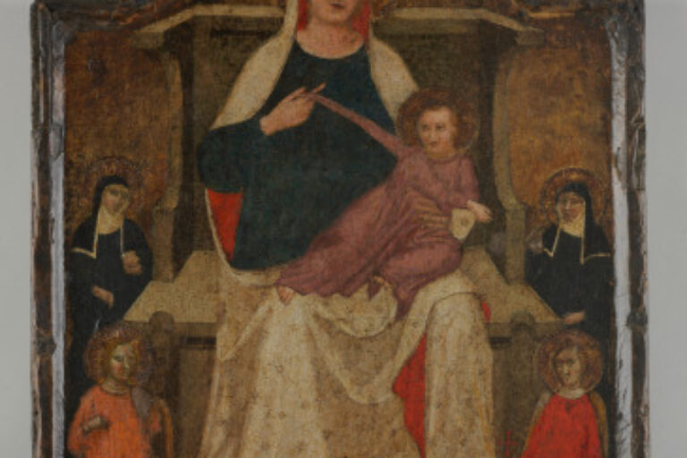 MADONNA AND CHILD ENTHRONED WITH FOUR SAINTS