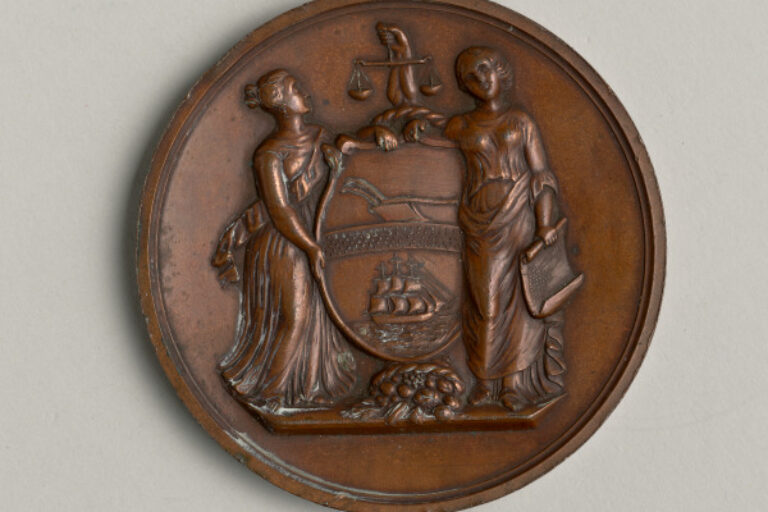 "THE WRECK OF THE STEAMER SAN FRANCISCO AND RESCUE OF PASSENGERS" MEDAL