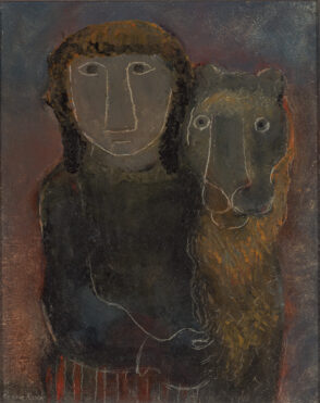 Girl and Lion
