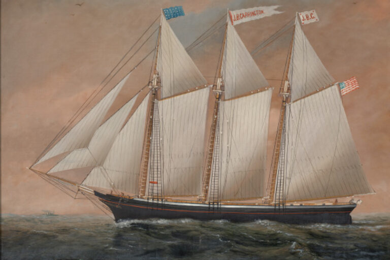 THE THREE MASTED SCHOONER J.B. CARRINGTON