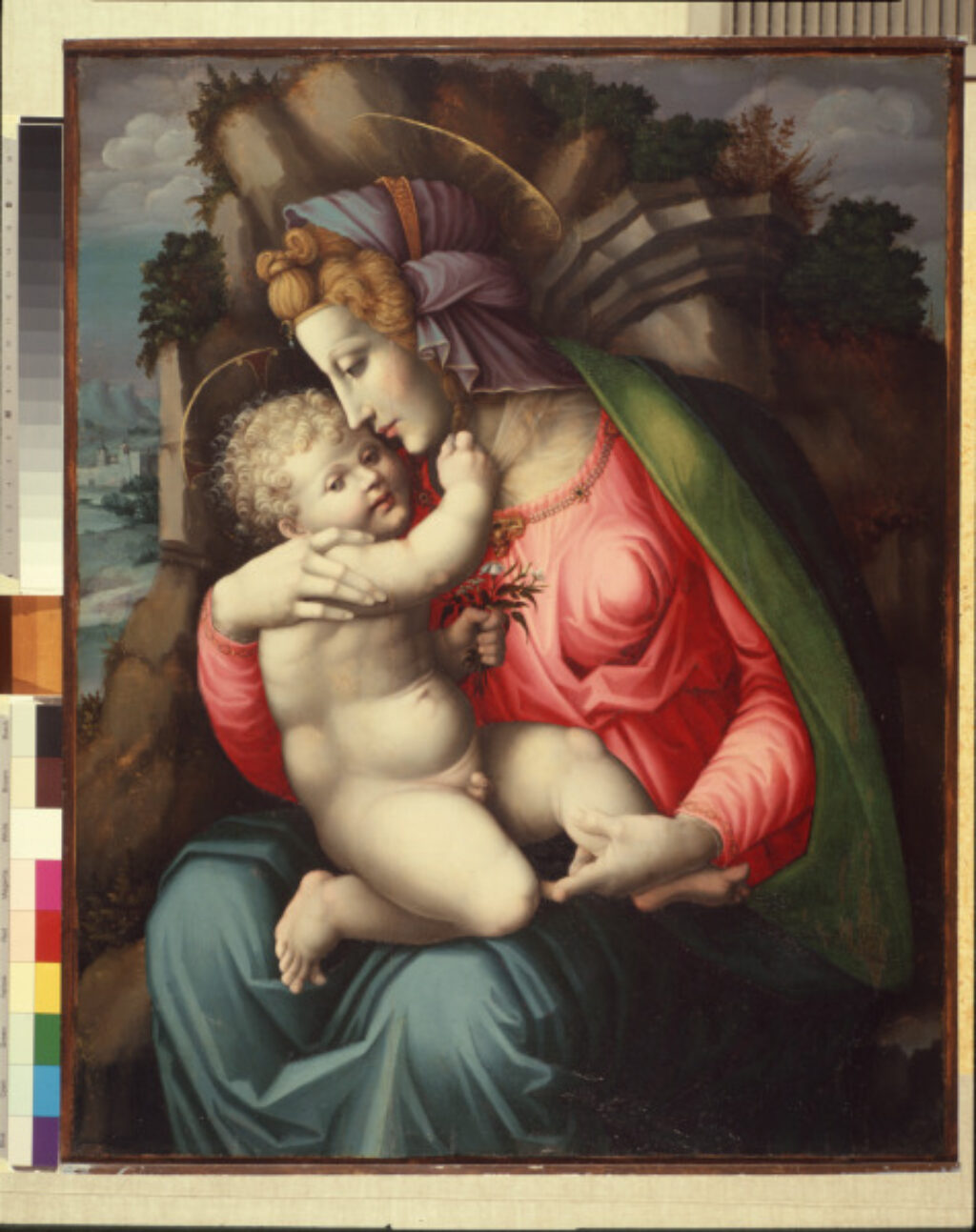 Madonna and Child in a Landscape