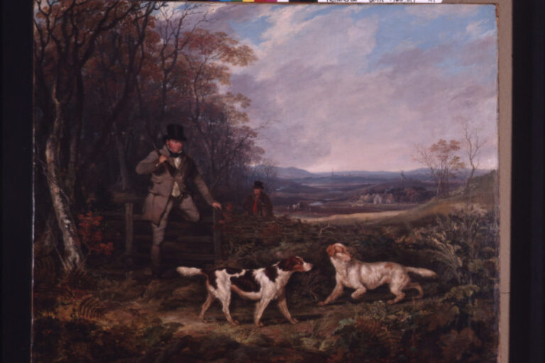 Squire Joseph Shore Shooting in Warwickshire with his Gamekeeper