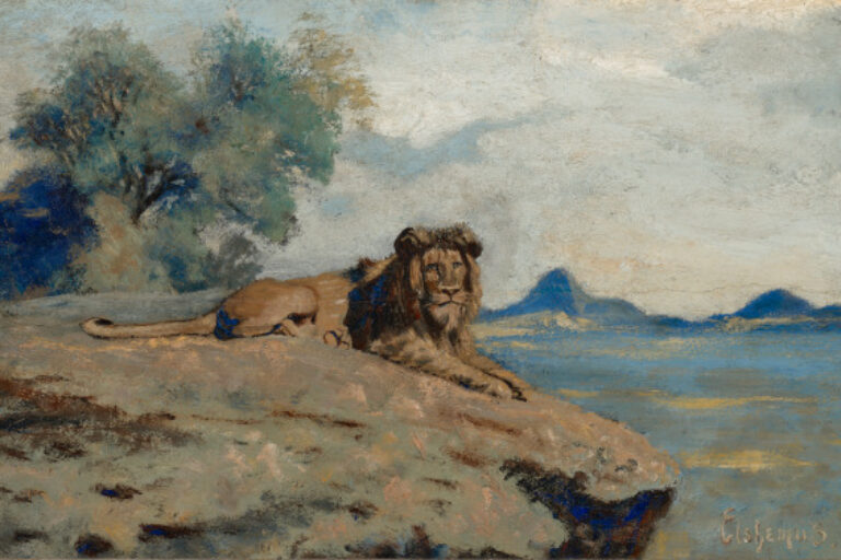 Lion in a Landscape