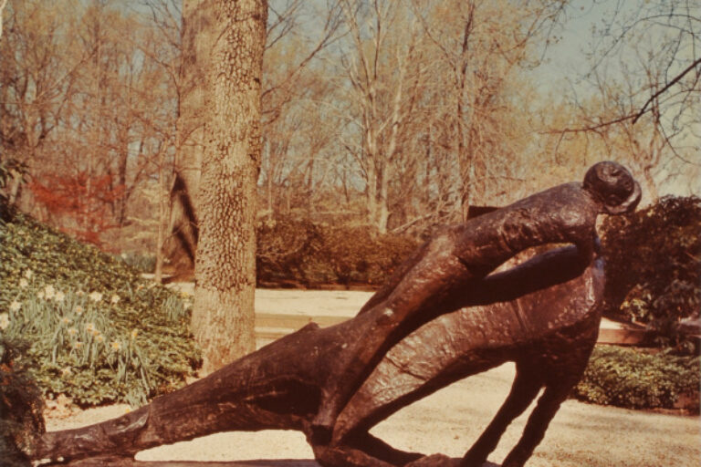 MARINI, THE MIRACLE. PHOTOGRAPH TAKEN IN THE WURTZBURGER SCULPTURE GARDEN (ORIGINAL SITE, TIMBERLANE)