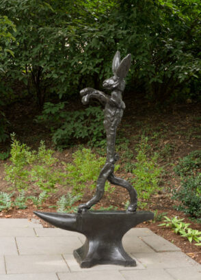 Large Boxing Hare on Anvil