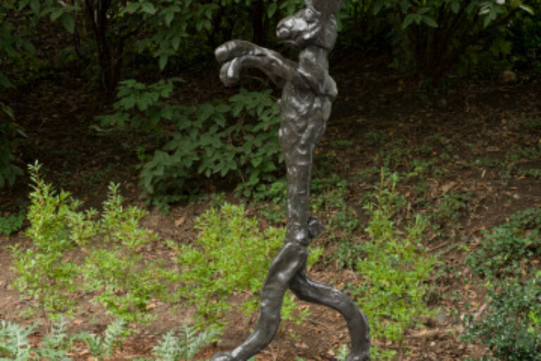 Large Boxing Hare on Anvil