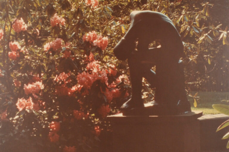 MARCKA, PROMETHEUS BOUND, II. PHOTOGRAPH TAKEN IN THE WURTZBURGER SCULPTURE GARDEN (ORIGINAL SITE, TIMBERLANE)