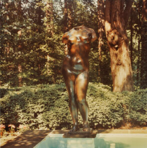 Maillol, Study for “Summer.” Photograph taken in The Wurtzburger Sculpture Garden (original site, Timberlane)