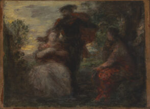 Study: Three Figures in a Park