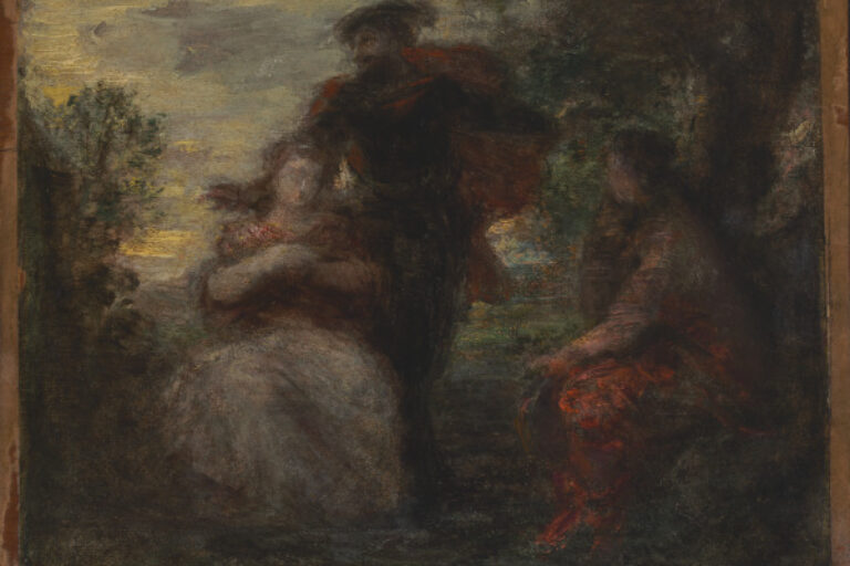 Study: Three Figures in a Park