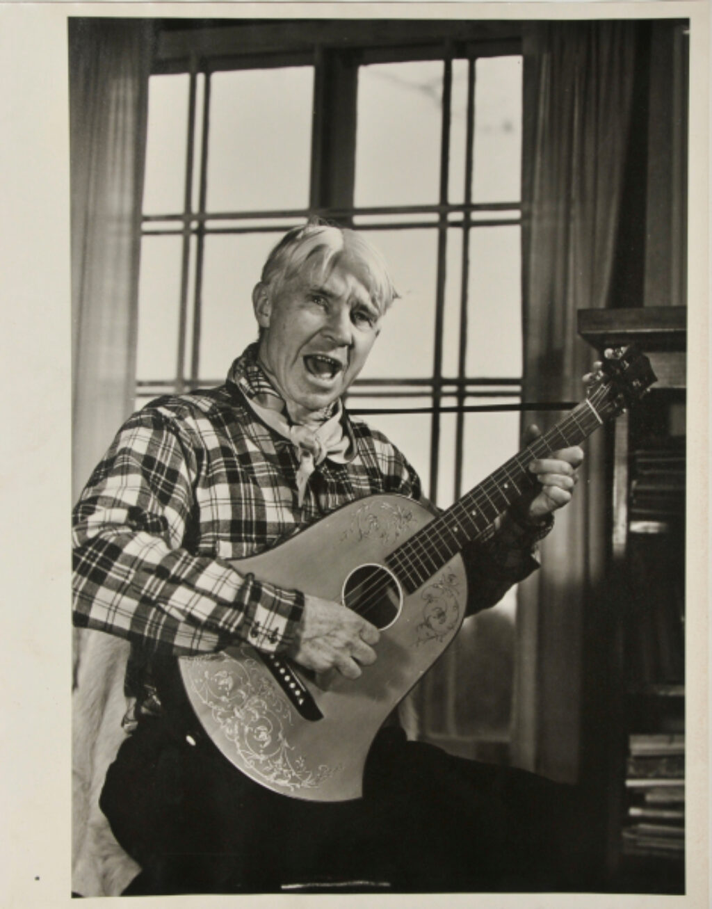 Carl Sandburg and his Guitar