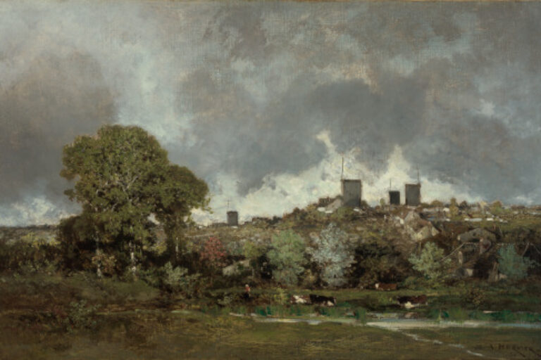 Village with Windmills
