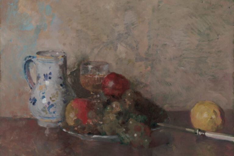 STILL LIFE WITH PITCHER, GLASS, AND FRUIT
