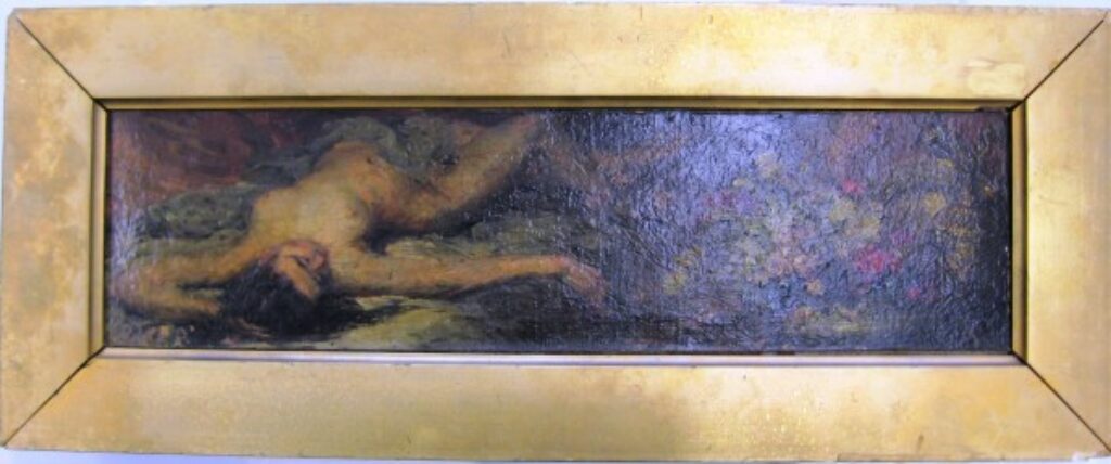 Study: Nude and Flowers - Image 1