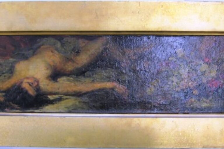 Study: Nude and Flowers