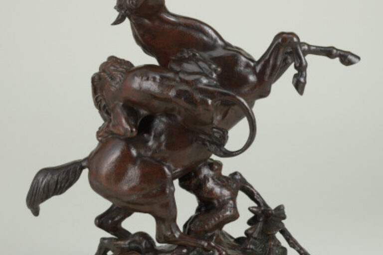 HORSE SURPRISED BY A LION (SECOND VERSION)