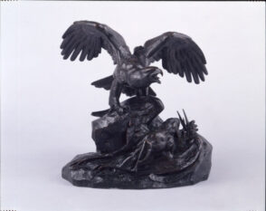 Aigle tenant un héron (seconde version)